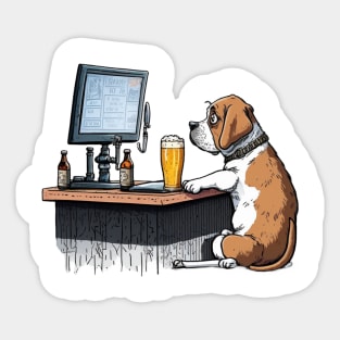 Bar Hound Sticker